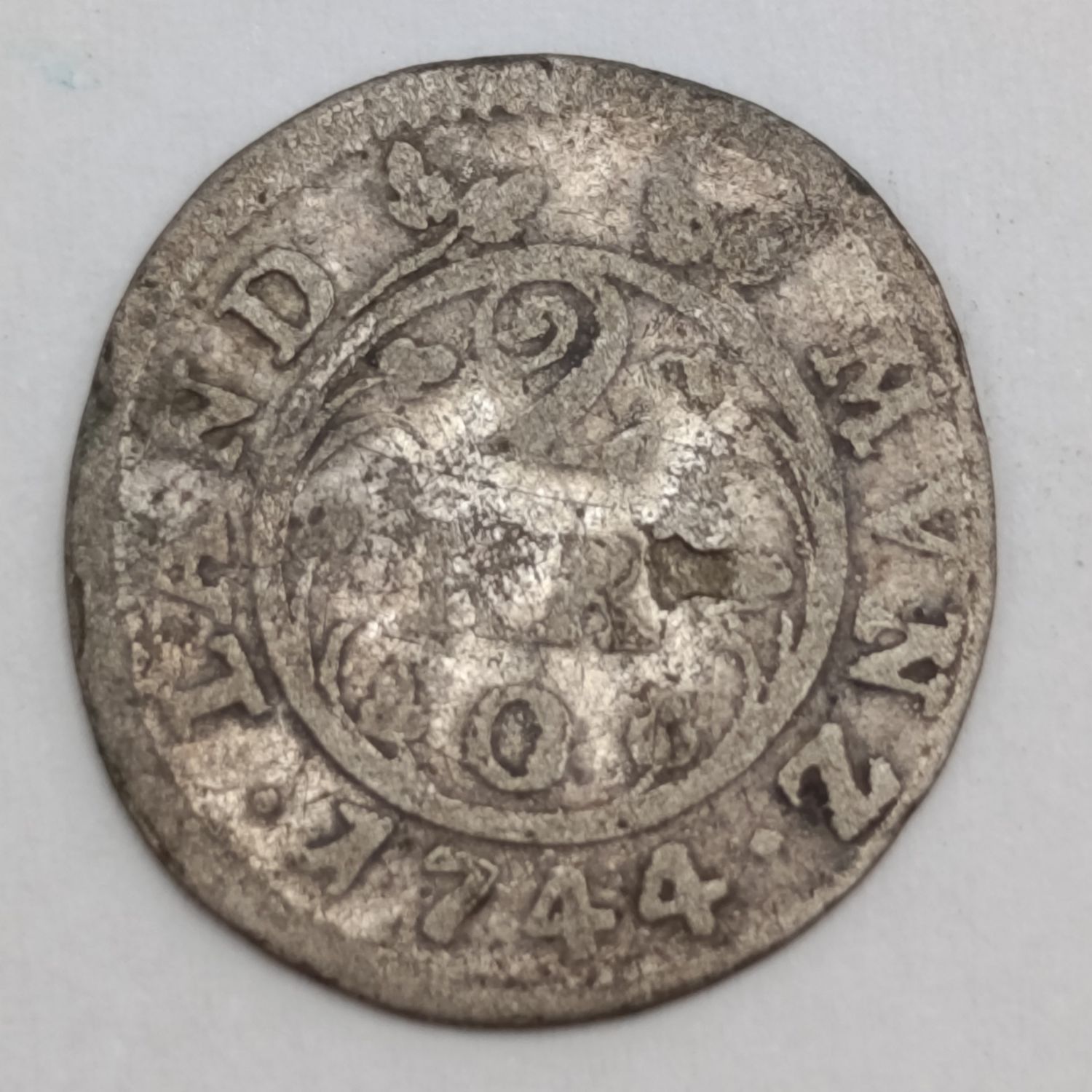 1744 German states 2 Kreuzer silver PFALZ