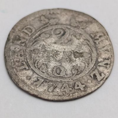 1744 German states 2 Kreuzer silver PFALZ