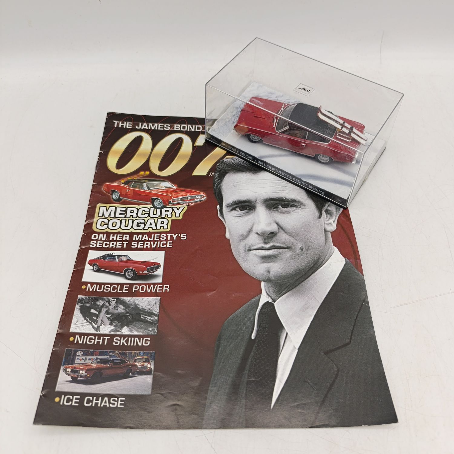 James Bond 007 Mercurry Cougar model car with booklet - on her Majesty's secret service
