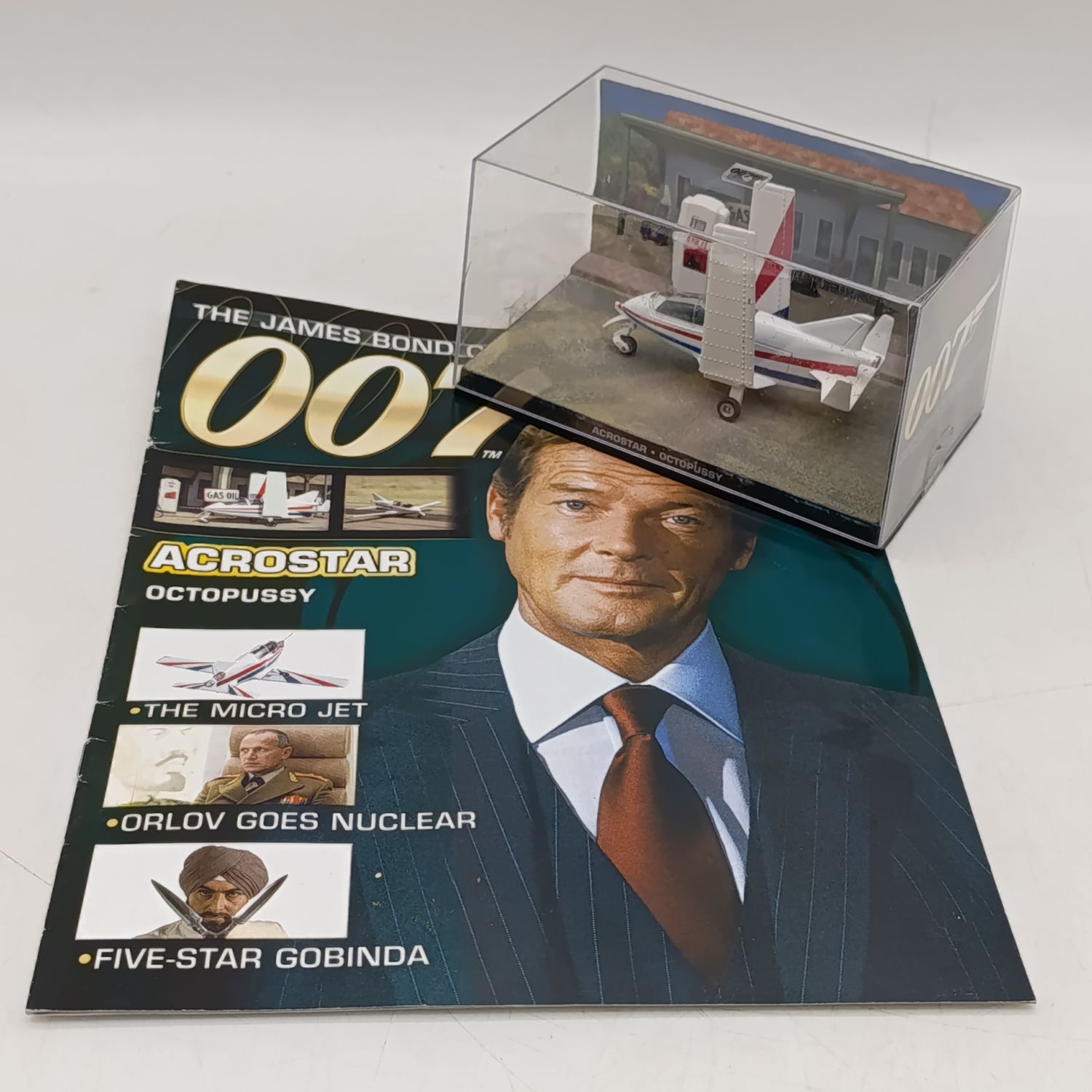 James Bond 007 Acrostar model plane with booklet - Octopussy