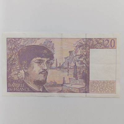 France Claude Debussy 1991 pre-euro 20 Francs
