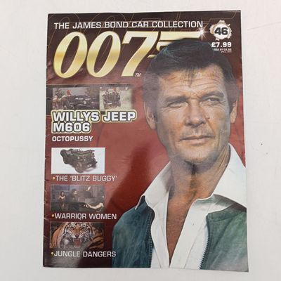 James Bond 007 Willys Jeep M606 model car with booklet - octopussy