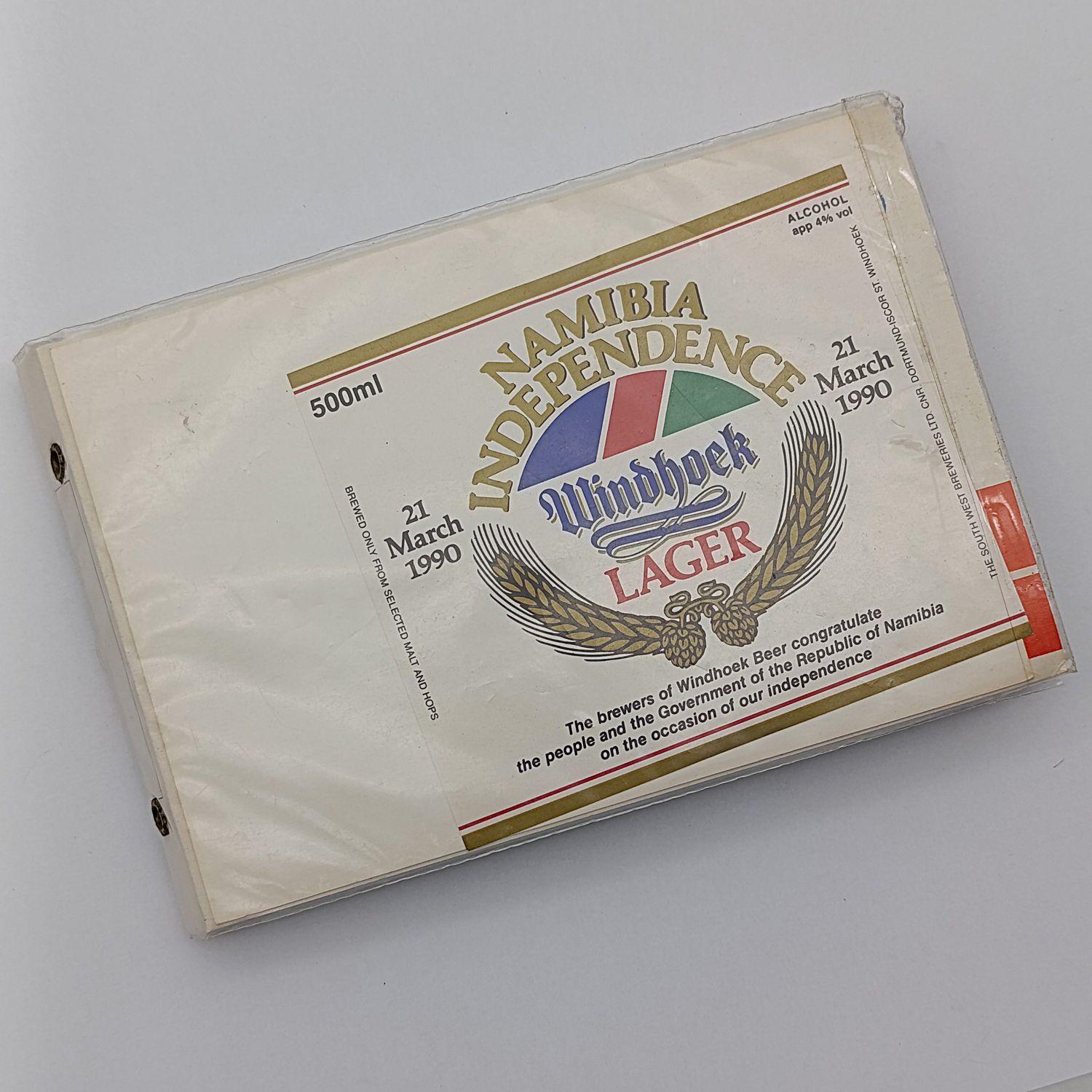 Collection of more than 100 Beer labels - mostly Namibian beers