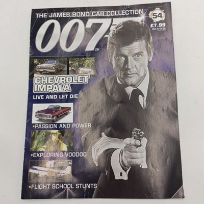 James Bond 007 Chevrolet Impala die cast model car with booklet - Live and let die