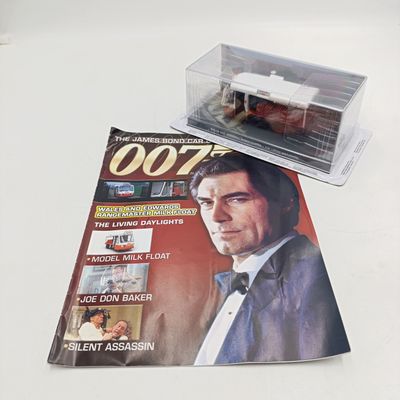 James Bond 007 Wales and Edwards Rangemaster milk float car with booklet - The Living Daylights