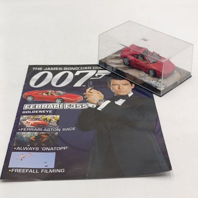 James Bond 007 Ferrari F355 model car with booklet - Goldeneye