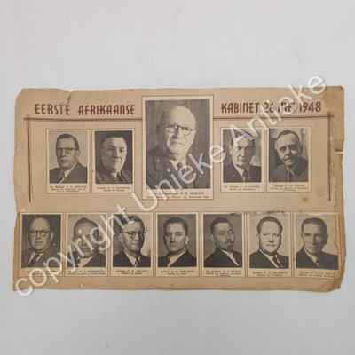 Eerste Afrikaanse Kabinet 26 Mei 1948 Poster