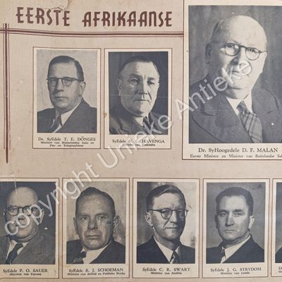Eerste Afrikaanse Kabinet 26 Mei 1948 Poster