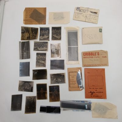 Lot with hundereds of photos negatives all vintage