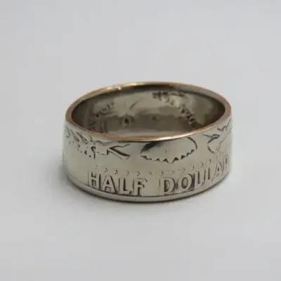 Ring made from 1971 American half dollar - Size U/V