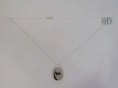 Amari sterling silver and ebony pendant with necklace - Lion