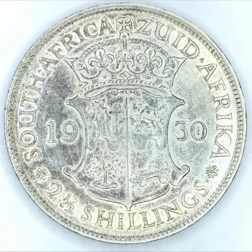 1930 SA Union 2 1/2 Shilling - Half Crown - AU​