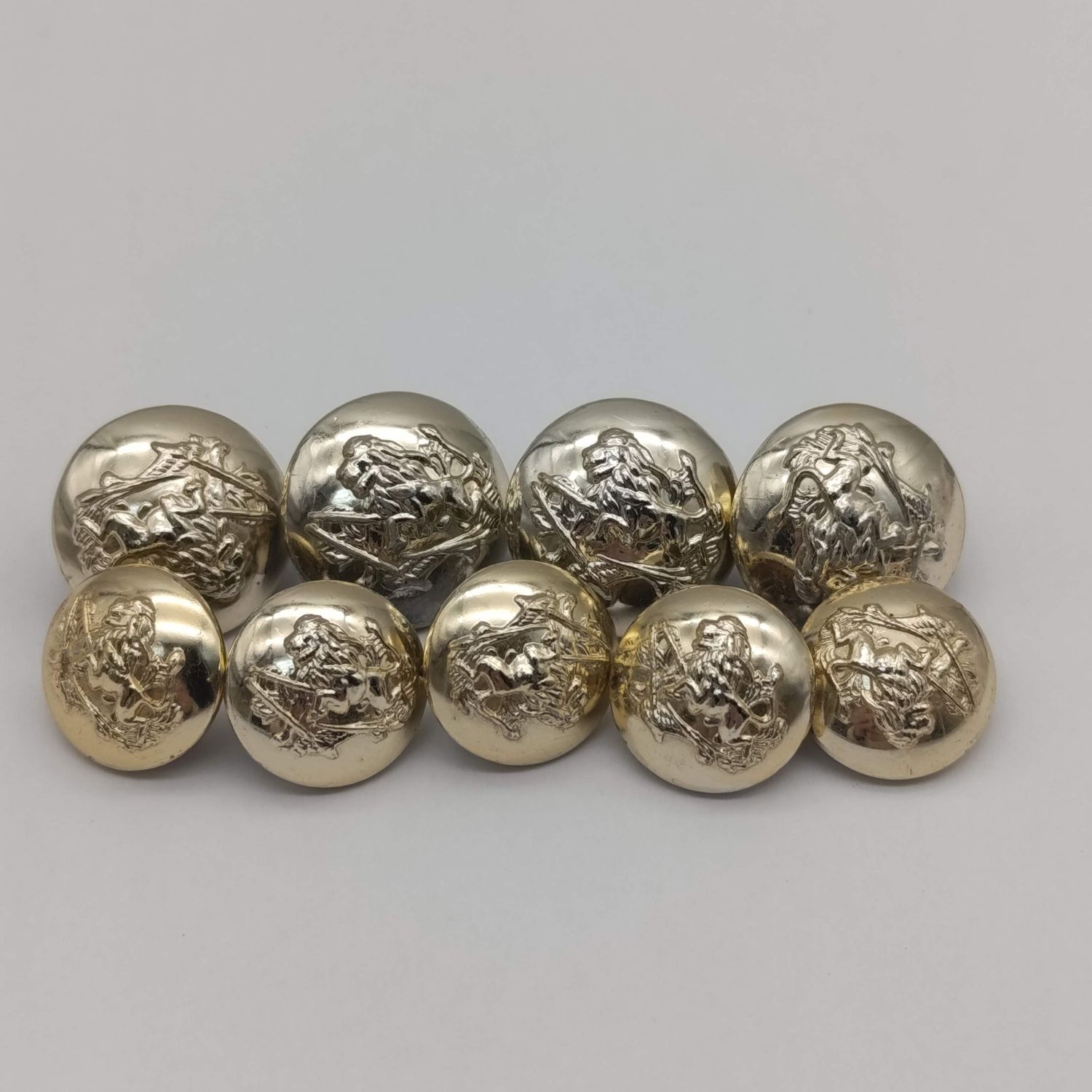 Lot of 9 Rhodesia BSAP uniform buttons