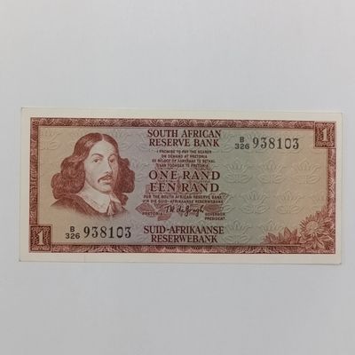 TW de Jongh second issue R1 note uncirculated with crease