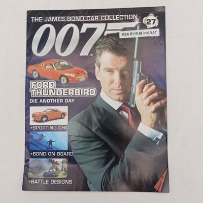 James Bond 007 Ford Thunderbird model car with booklet - Die Another Day