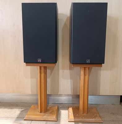 Pair of Wharfedale Speakers on stands - 100w / 8 ohms - working