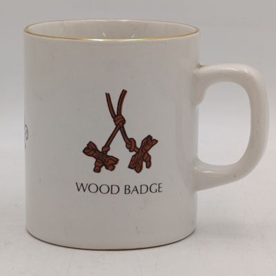 Vintage Boy Scouts wood badge mug