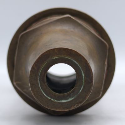 Vintage brass fire hose nozzle