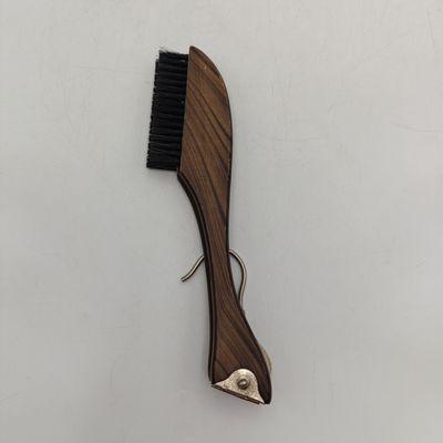 Vintage wooden coat hanger / clothing brush - foldable