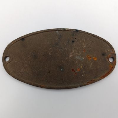 193? SA Railways Durban coach builder brass plate - date removed