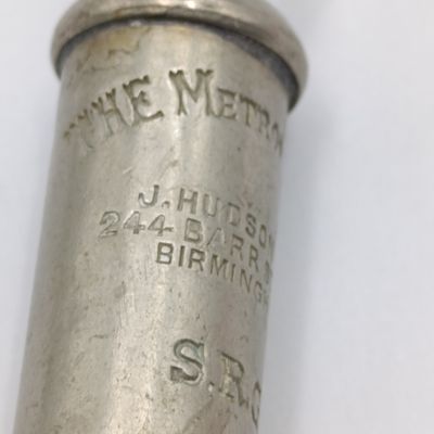 Vintage The Metropolitan Whistle - marked S.R.G - possibly southern Rhedesia Government