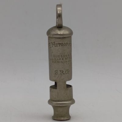 Vintage The Metropolitan Whistle - marked S.R.G - possibly southern Rhedesia Government