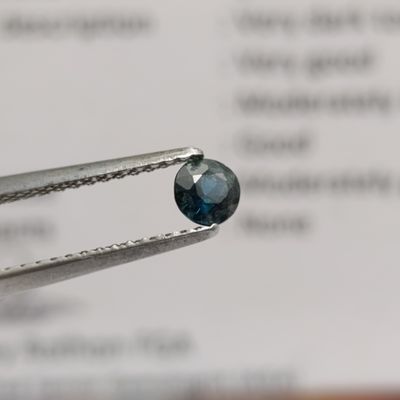 Round mixed Natural Sapphire of 0.266ct with GEMLAB Certificate
