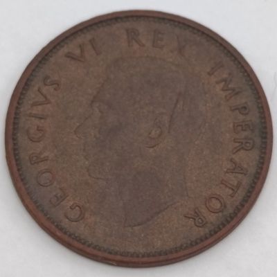 South Africa 1939 fibre half penny