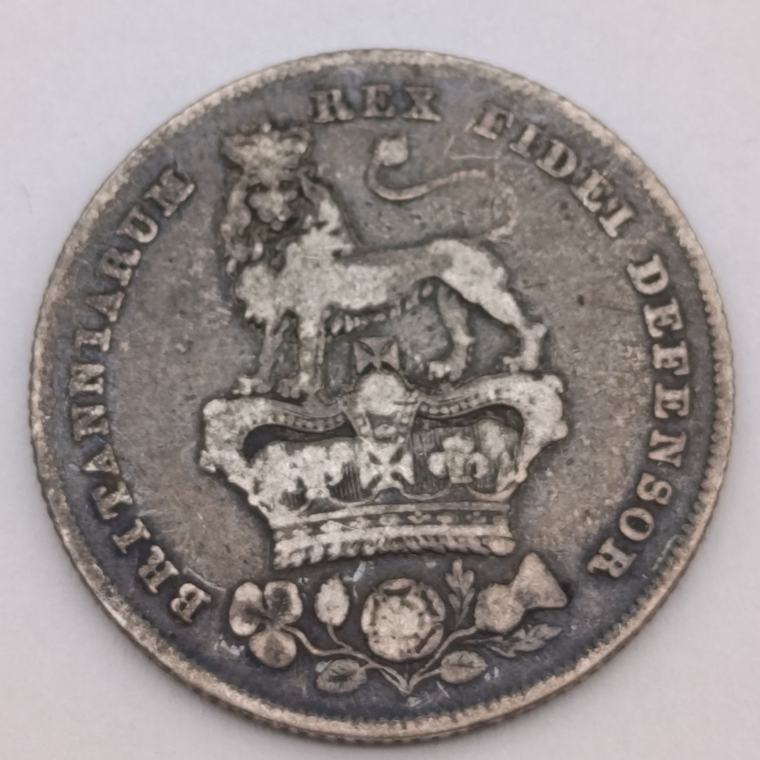 Great Britain 1826 silver shilling