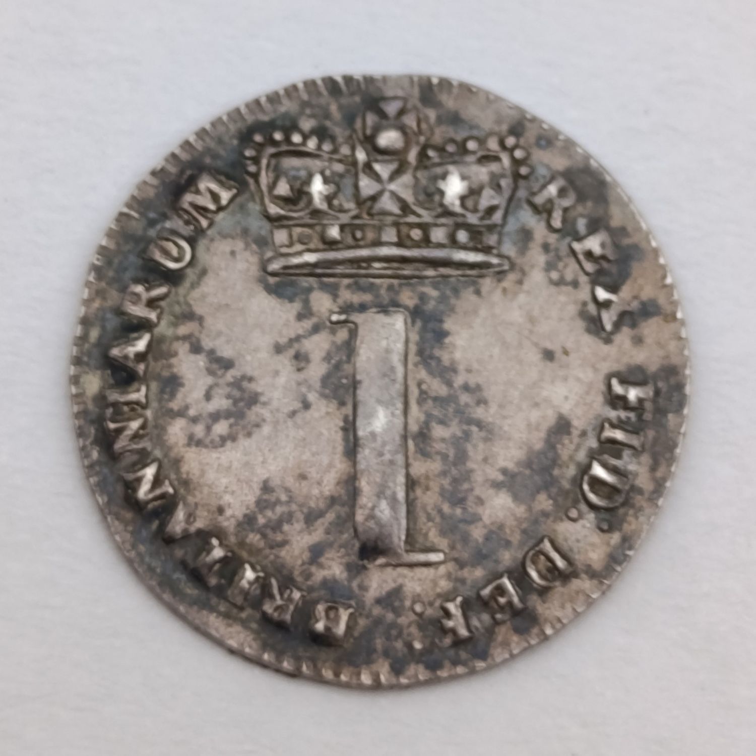 1820 Great Britain George 3 Maundy One penny - silver