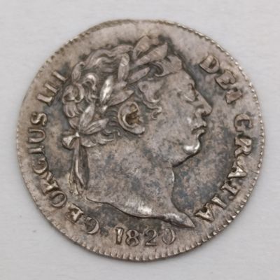 1820 Great Britain George 3 Maundy One penny - silver