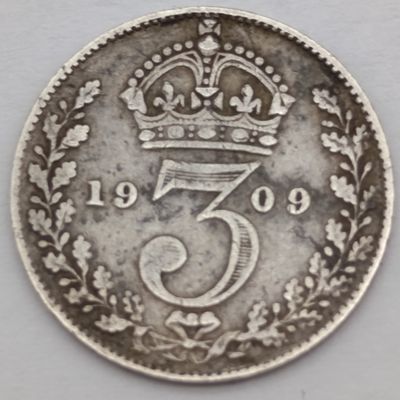 Great Britain 1909 Silver 3d