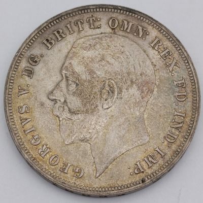 Great Britain 1935 silver crown AU