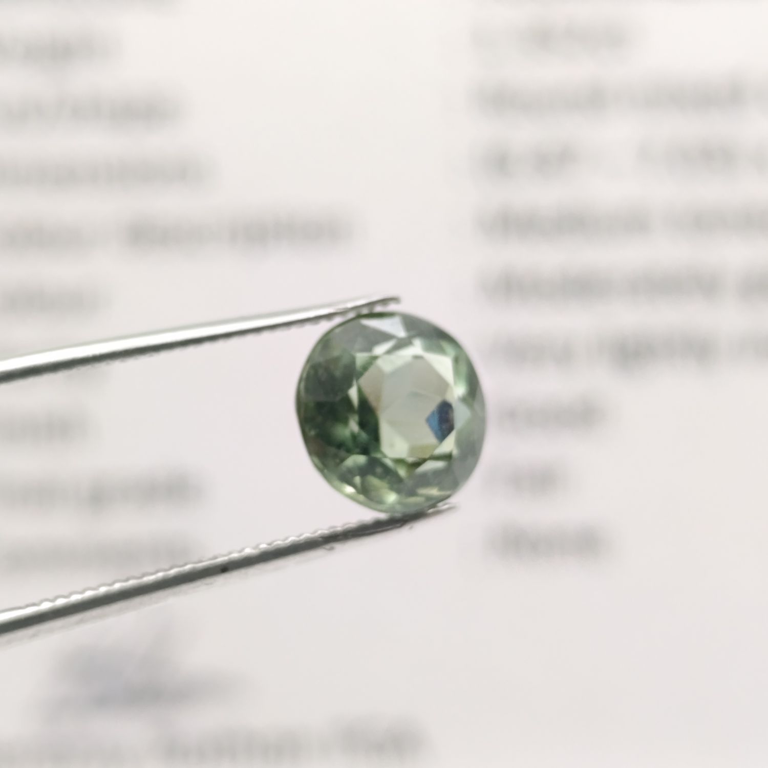 Round mixed Tourmaline of 1.352ct with GEMLAB Certificate
