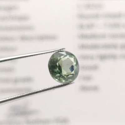 Round mixed Tourmaline of 1.352ct with GEMLAB Certificate
