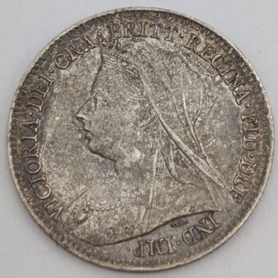 1901 Great Britain six pence uncirculated
