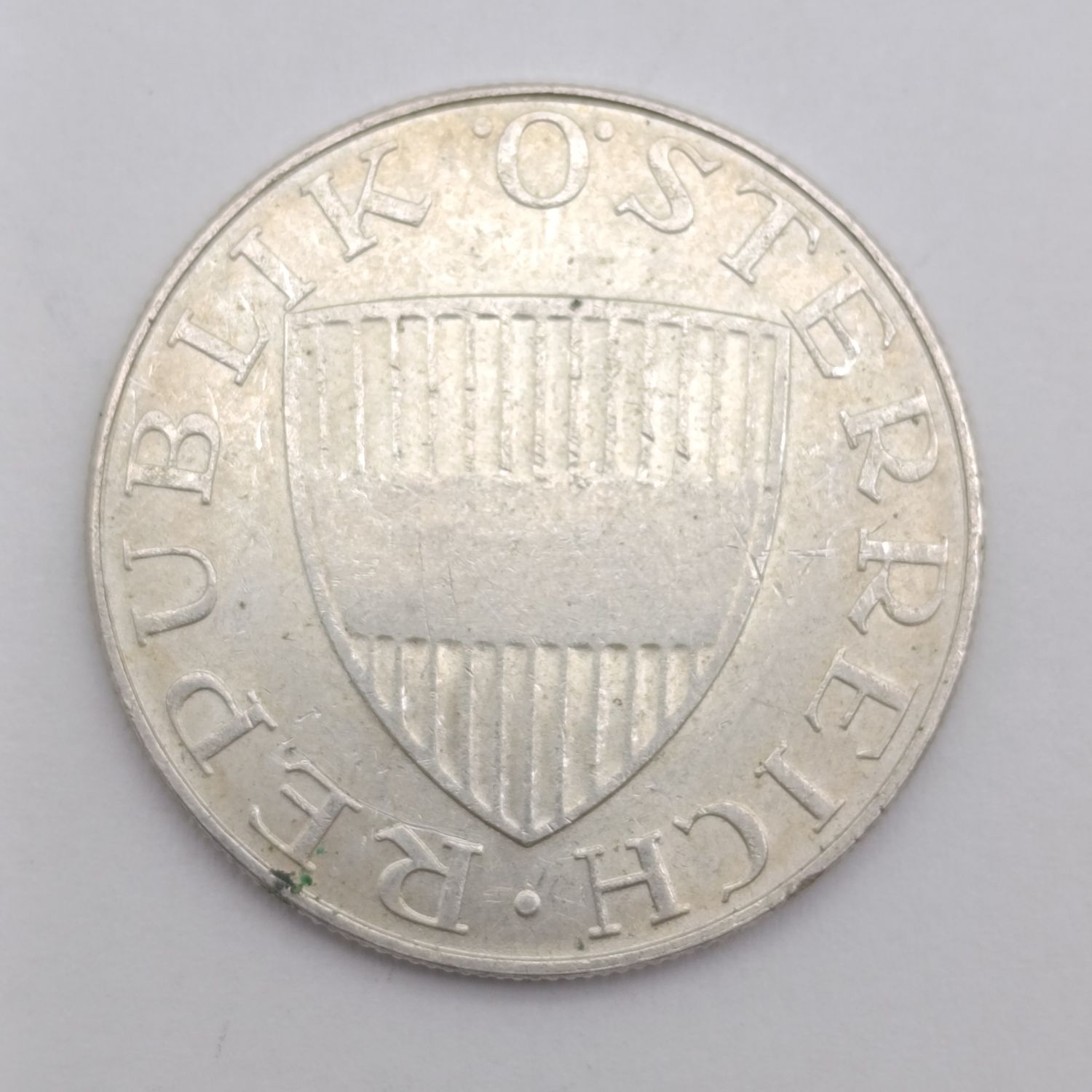 1970 Austria silver 10 Schilling - AU+/UNC