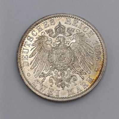 1906 A German Deutsches Reich 2 mark AU++ / UNC