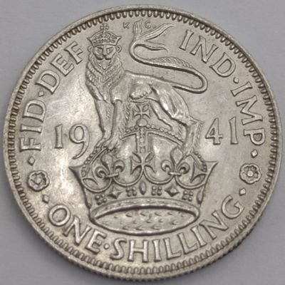 Great Britain 1941 shilling in excellent condition