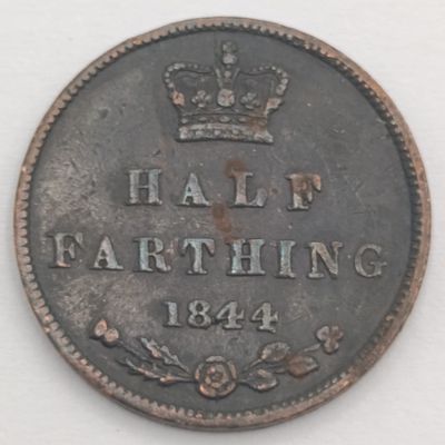 Great Britain 1844 half farthing - excellent condition