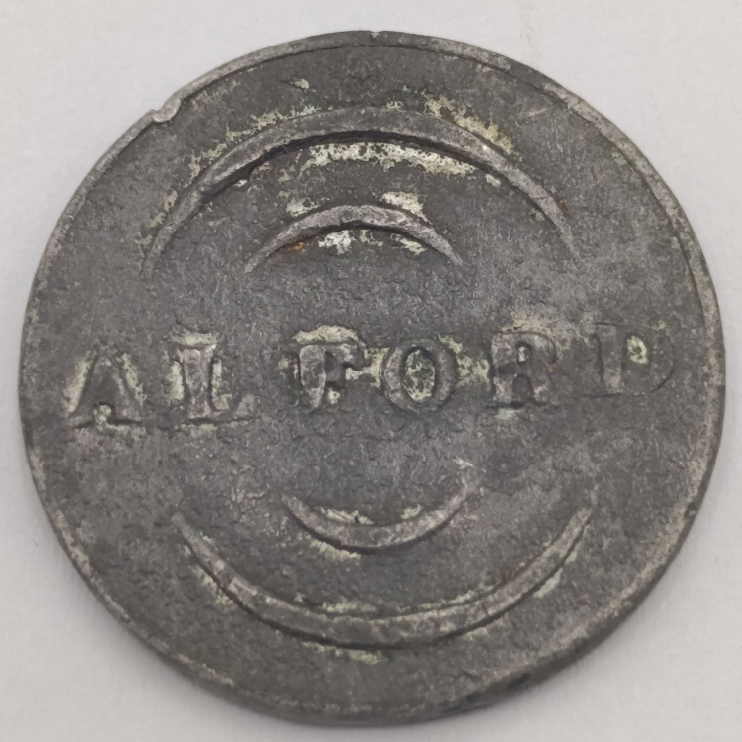 Antique Scottish communion token Alford 1832