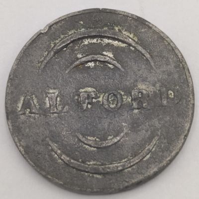 Antique Scottish communion token Alford 1832