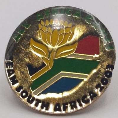 2003 All African games Team South Africa pin badge