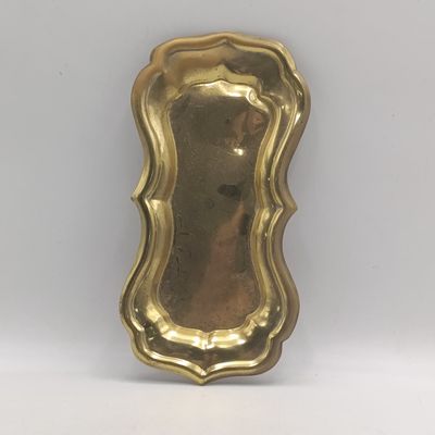 Vintage brass candle snuffer with tray