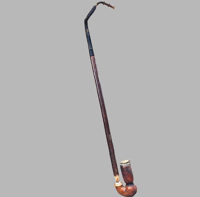 Antique German long stem smoking pipe - need some TLC