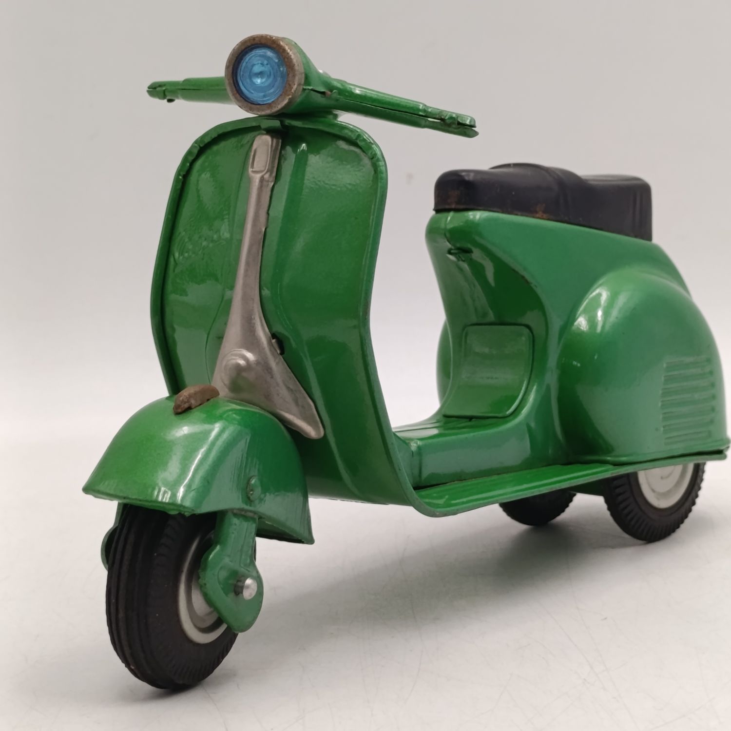 Vintage Japanese tinplate Vespa GS friction toy motorcycle