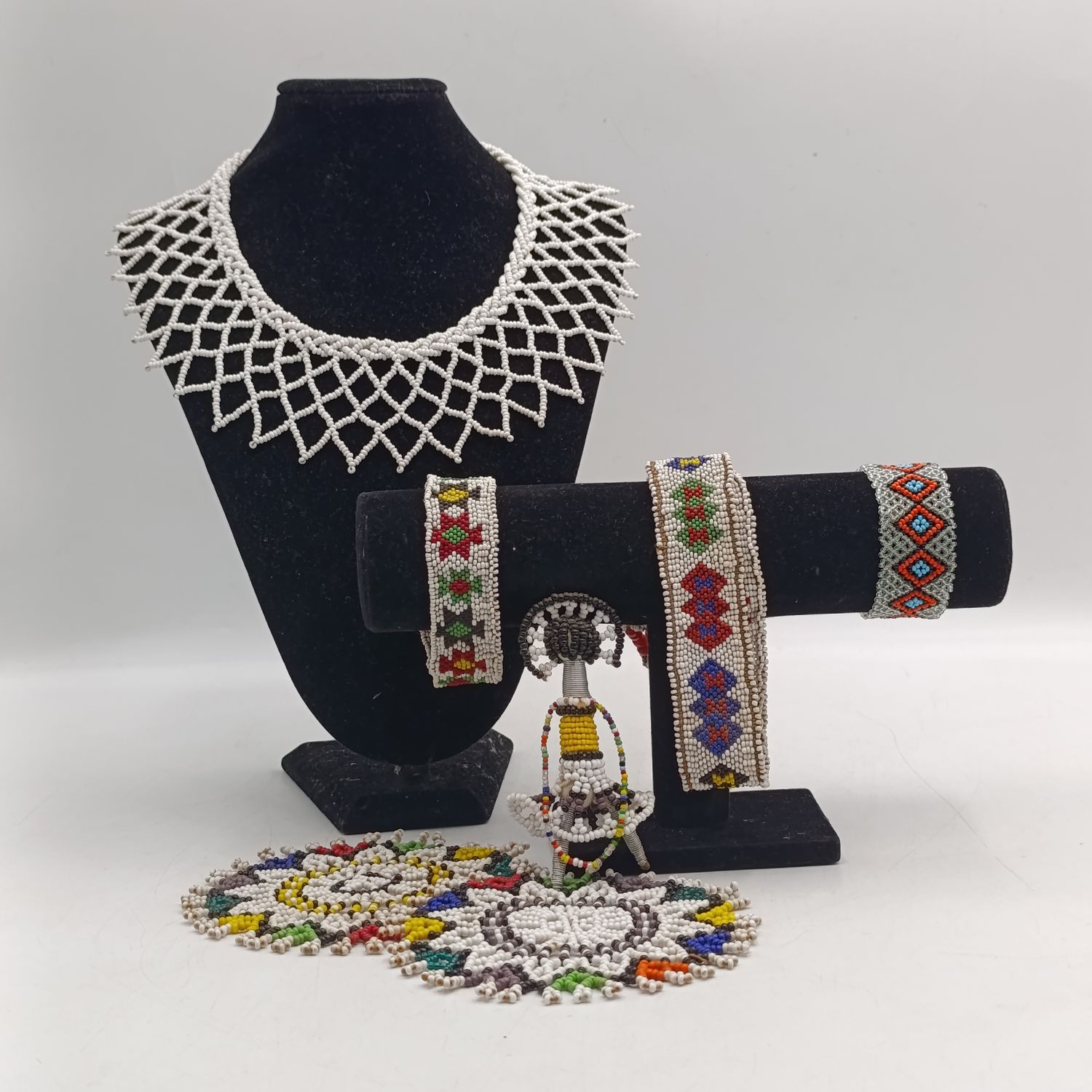 Lot of Antique Xhosa beads necklaces and accessories