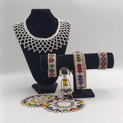 Lot of Antique Xhosa beads necklaces and accessories