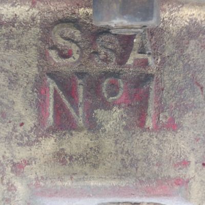 Antique SsA No.1 brass hand valve for industrail pump - posibly marine