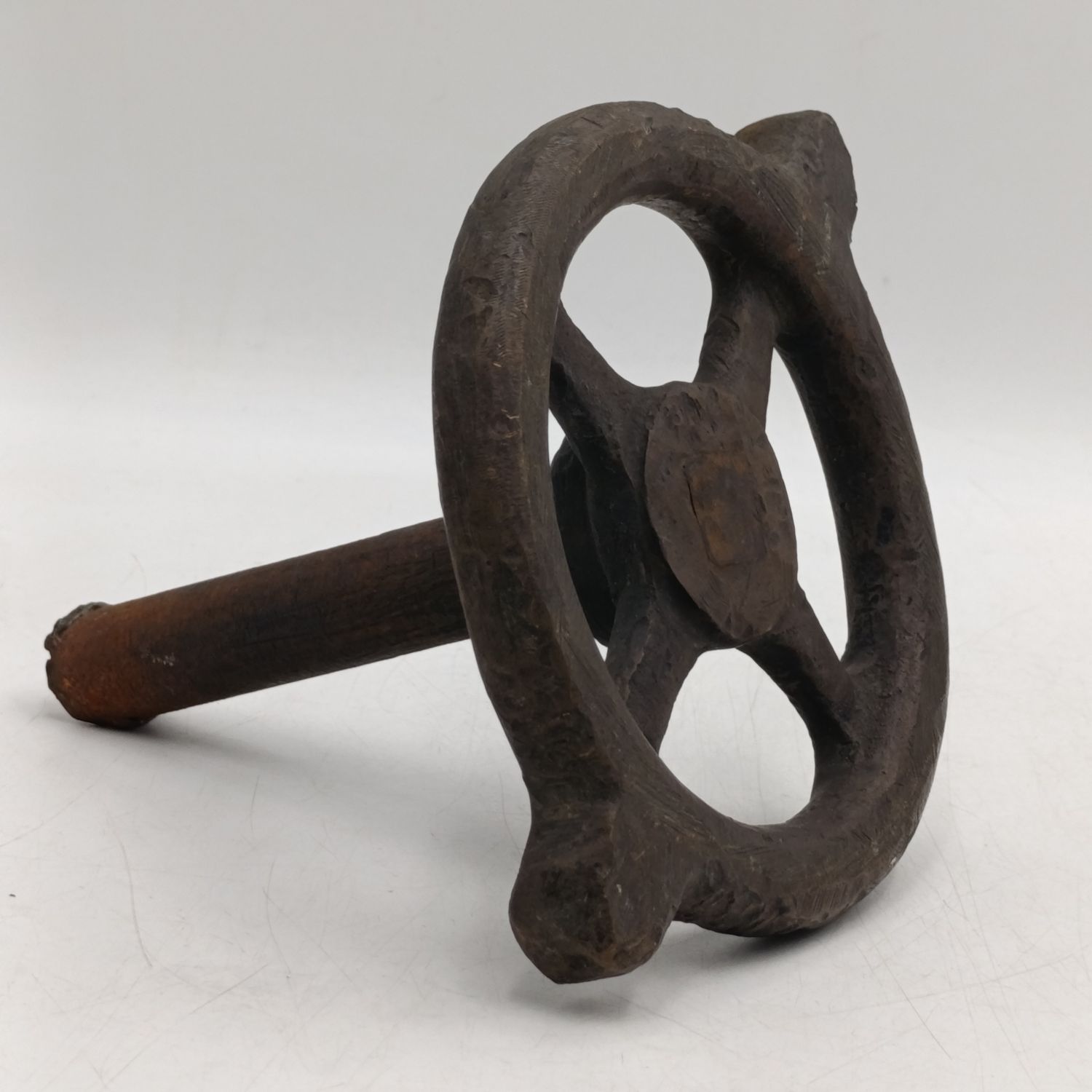 Vintage SA Railways brass boiler valve handwheel - no marking